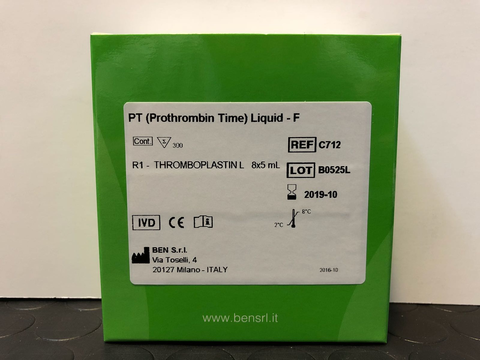 BEN PT Prothrombin Time Liquid - F gerçek ürün kutusu