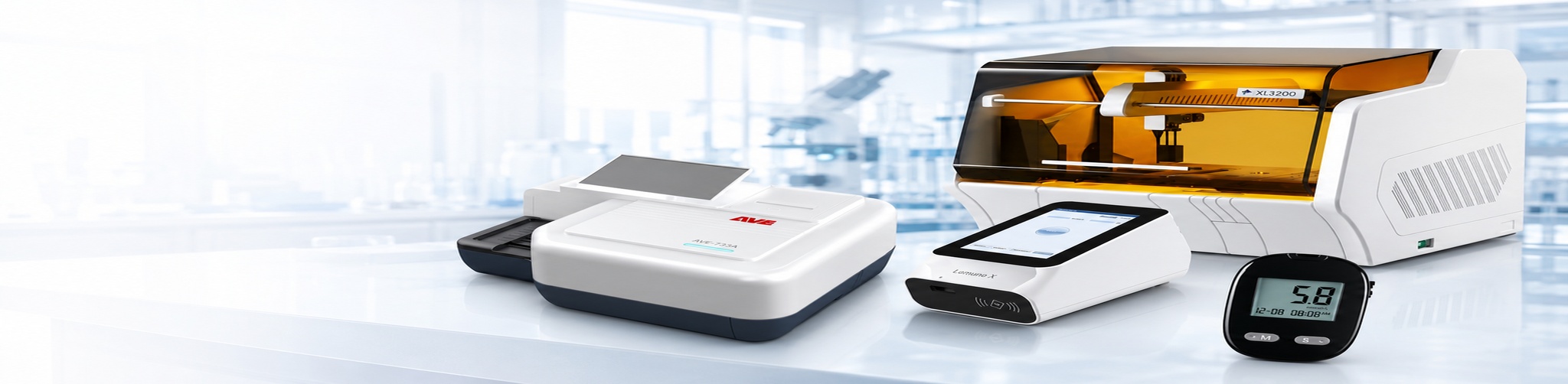 AVE-733A, Lamuno X, Zonci XL3200 ve glukometre laboratuvar cihazları